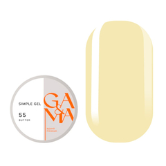 Гель GÉMELY ex GA&MA Simple gel №55 Butter, 30 мл, Вибір об'єму: 30 мл, Колір колекції: №55
