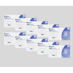 Перчатки нитриловые Medicom SafeTouch Advanced Platinum, белые, размер M, 10 упаковок, призначення