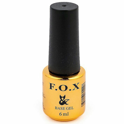 F.O.X. Base Rubber, база с липким слоем, 7 мл, Выбор объема: 8 мл