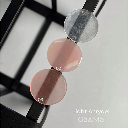 Акригель GÉMELY ex GA&MA Light №3, 30 мл, Вибір об'єму: 30 мл, Вибір відтінку: №3, зображення 2