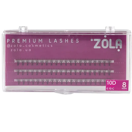 Ресницы-пучки ZOLA 10D (8mm)