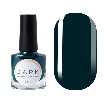 DARK Stamping polish №15, темно-зеленый, 8 мл
