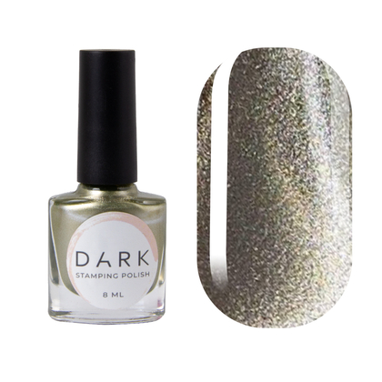 DARK Stamping polish №23, оливковый металлик, 8 мл
