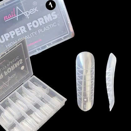 NailApex Верхние формы для моделирования ногтей мягкий крадрат №1, назначение