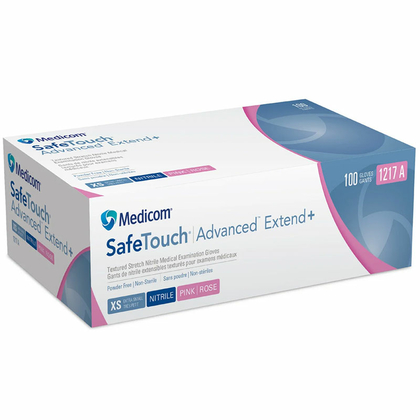 Рукавички нітрилові Medicom Pink (Рожеві), XS, Розмір: XS, зображення 2