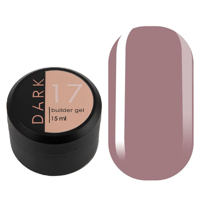 DARK Builder Gel №17, 15 ml, Вибір об'єму: 15 мл, Колір колекції: №17, призначення