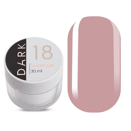 DARK Builder Gel №18, 30 ml, Выбор объема: 30 мл, Цвет коллекции: №18, назначение