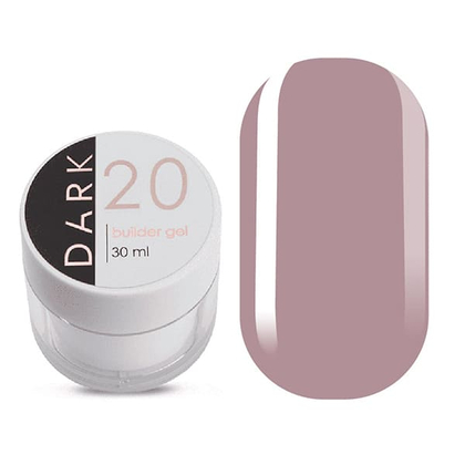DARK Builder Gel №20, 30 ml, Выбор объема: 30 мл, Цвет коллекции: №20, назначение