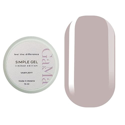 Гель Ga&Ma Simple gel Limited edition Ванільний, 15 мл