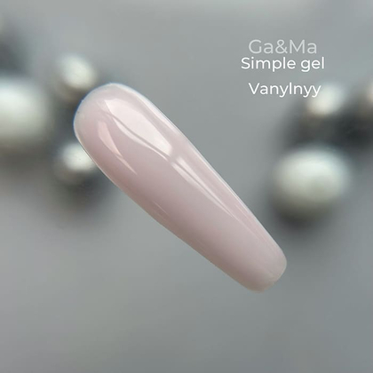 Гель Ga&Ma Simple gel Limited edition Ванільний, 15 мл, зображення 2