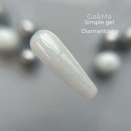 Гель Ga&Ma Simple gel Limited edition Діамантовий, 15 мл, зображення 2