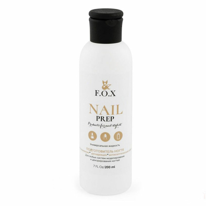 Дезинфектор и обезжириватель F.O.X gold Nail Prep, 250 мл, фото 2
