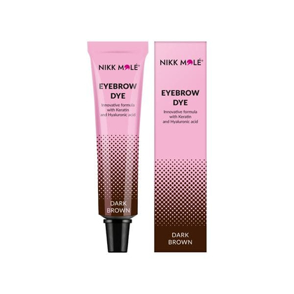 Краска для бровей и ресниц с кератином Nikk Mole, тон Dark brown