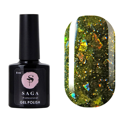 Гель-лак Saga Professional Fiery gel № 35 светоотражающий, 9 мл