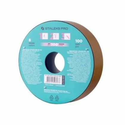 Запасной блок файл-ленты для пластиковой катушки Staleks PRO 100 грит, 8 м, фото 2
