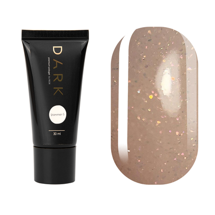 DARK PolyGel 6 shimmer, 30 мл, Вибір об'єму: 30 мл, Вибір відтінку: №6