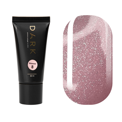 DARK PolyGel 8 shimmer, 30 мл, Выбор объема: 30 мл, Выбор оттенка: №8