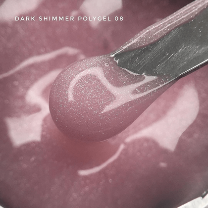 DARK PolyGel 8 shimmer, 30 мл, Выбор объема: 30 мл, Выбор оттенка: №8, фото 3