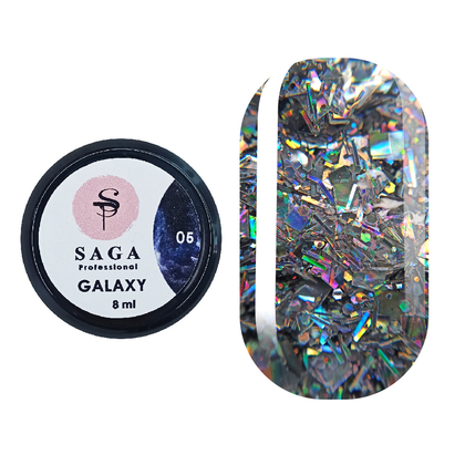 Гель Saga Professional Galaxy Glitter №5, 5 г