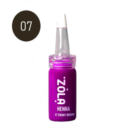 Хна профессиональная для бровей ZOLA Henna 07 Ebony Brown, 10 г