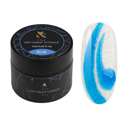 Гель-краска витражная F.O.X Art-paint Vitrage Blue, 10 мл