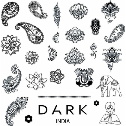 Пластина для стемпинга DARK India