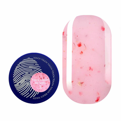 Полігель Touch Flora liquid polygel №3, 15 мл, Вибір відтінку: Flora 03