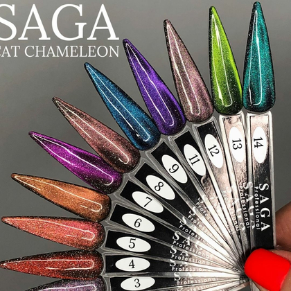 Гель-лак Saga Professional Cat Chameleon № 6 светоотражающий, 10 мл, фото 2