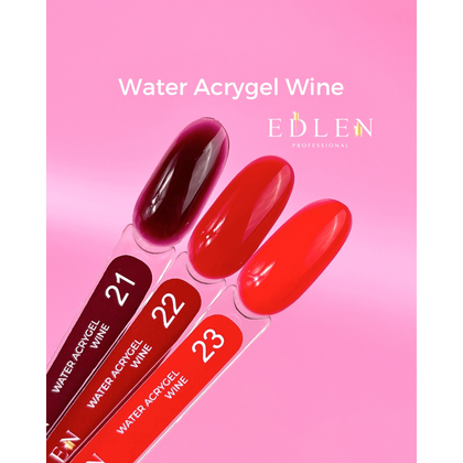 Edlen Water Acrygel Wine №22, 30 мл, Вибір об'єму: 30 мл, Колір колекції: №22, зображення 2