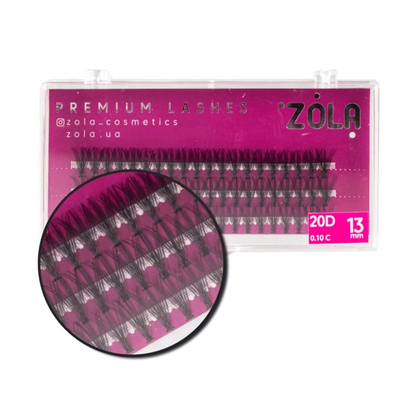 Ресницы-пучки ZOLA 20D (13mm)