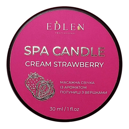 Edlen SPA candle Cream Strawberry, 30 мл
