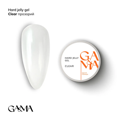 Гель-желе Ga&Ma Hard Jelly gel, clear, 15 мл, Вибір об'єму: 15 мл, Вибір відтінку: Clear 