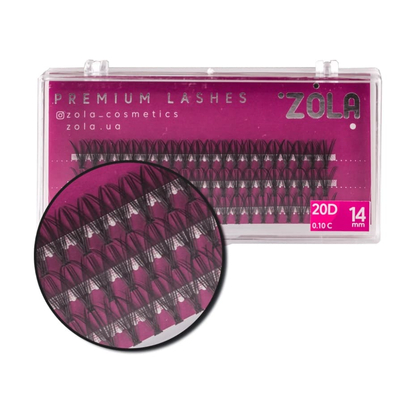 Ресницы-пучки ZOLA 20D (14mm)