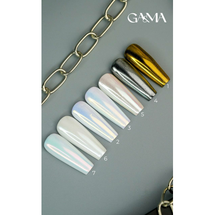 Втирка GÉMELY ex GA&MA №1, Golden chrome, 0,3 г, Выбор оттенка: №1, фото 2