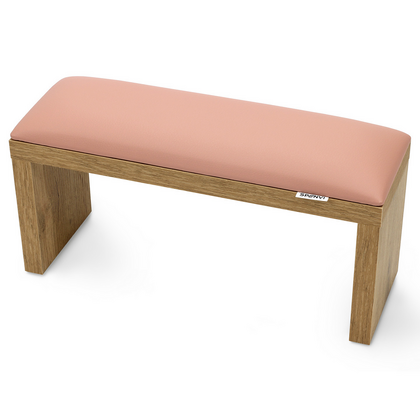 Подставка Spenvi для маникюра на деревянных коричневых ножках Light pink