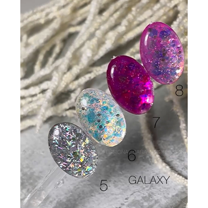 Гель Saga Professional Galaxy Glitter №7, 5 г, фото 3