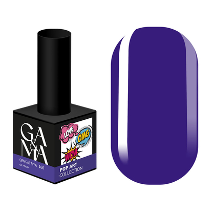 Гель-лак GÉMELY ex GA&MA №166, Pop-art collection, Sensatsiya, 10 мл, Выбор оттенка: №166