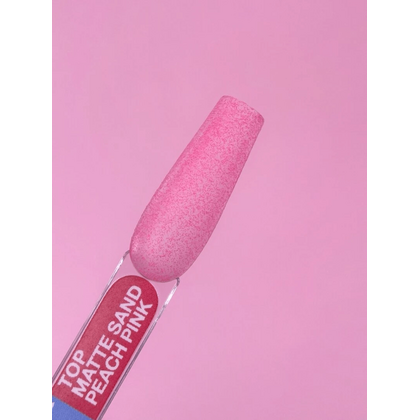 Матовий топ без липкого шару, LUNA Top Matte Sand Peach Pink, 13 мл, Вибір відтінку: Peach Pink, зображення 2