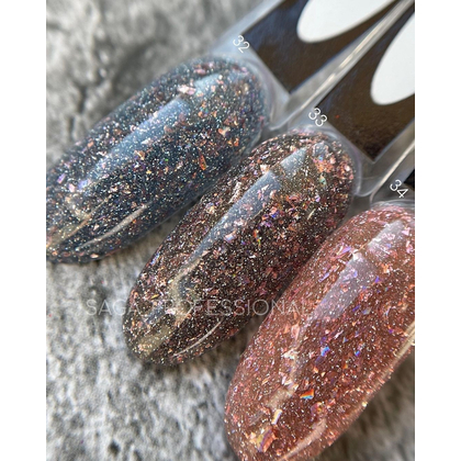 Гель-лак Saga Professional Fiery gel № 33 светоотражающий, 9 мл, фото 3