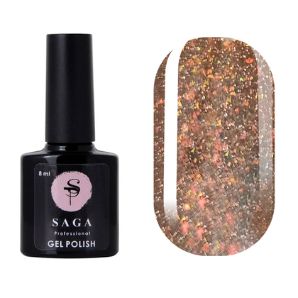 Гель-лак Saga Professional Fiery gel № 20 светоотражающий, 10 мл