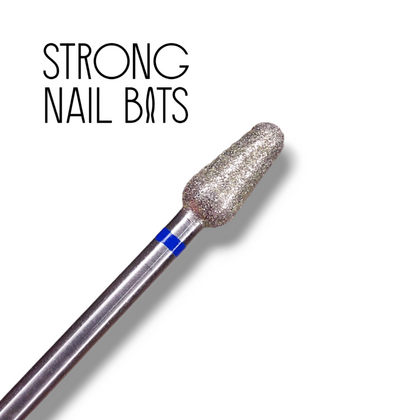 Фреза алмазная STRONG NAIL BITS груша синяя 0,5 см, фото 2