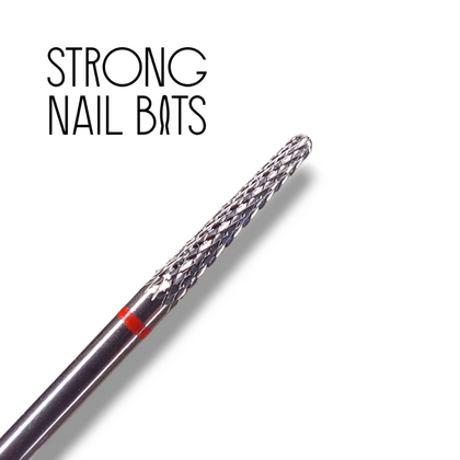 Фреза твердосплавна STRONG NAIL BITS для випилювання червона закруглена 0,23 мм, зображення 2