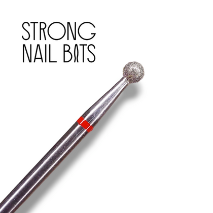 Фреза алмазная STRONG NAIL BITS шар красная 0,30 см, Другой вариант: 1 шт, фото 2