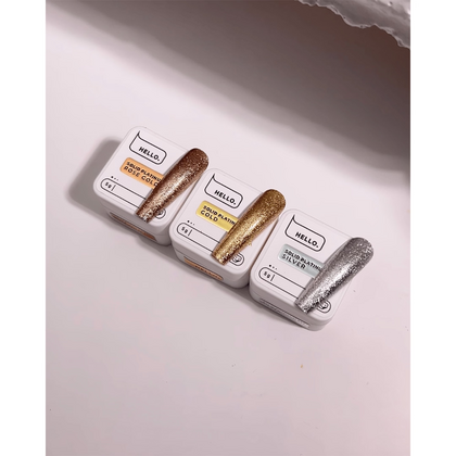 Гель-краска HEYLOVE Solid platinum gel Rose Gold, 5 г, Выбор оттенка: Rose Gold, фото 4