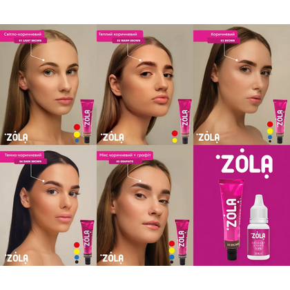 Набор красок с окислителем ZOLA New Innovative Colouring System, фото 2