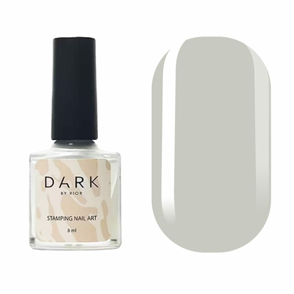 DARK Stamping polish №42, светло-серый, 10 мл, фото 2