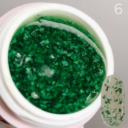 Гель SAGA Professional Flower Gel 6, 5 мл, Вибір відтінку: №6, зображення 3