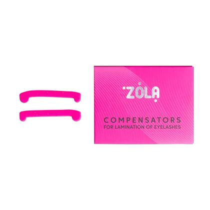 Компенсаторы ZOLA для ламинирования ресниц, розовые, 1 пара