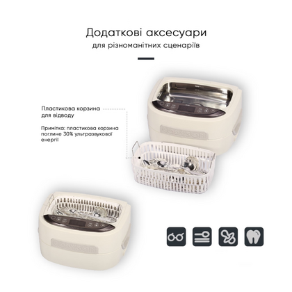 Ультразвукова мийка Codyson CD-4821, 2,5 л, зображення 8