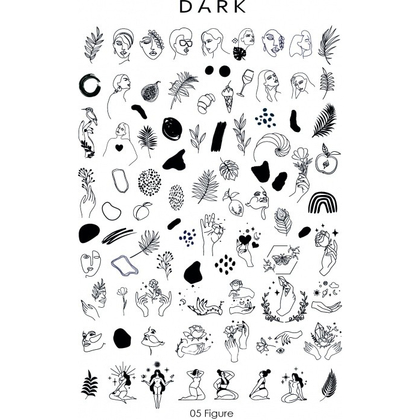 Пластина для стемпинга DARK 05 FIGURE